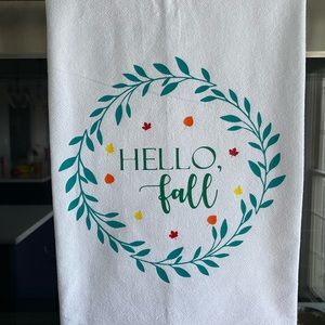 Hello Fall Kitchen Towel